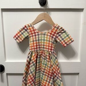 Alice and Ames 2T Ballet Dress- Colorful Plaid Gingham